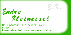 endre kleineisel business card